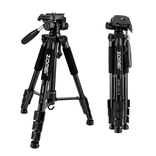 Compatible with Apple, New Zomei Tripod Z666 Professional Portable Travel Aluminum Camera Tripod Accessories Stand with Pan Head for  Digital SLR Camera - 4Seasons Deals